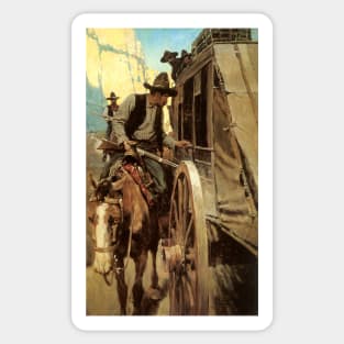 The Admirable Outlaw by NC Wyeth Sticker